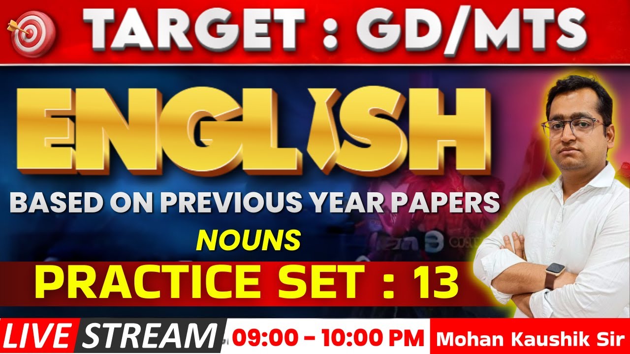 SSC GD MTS 2026 Tense Practice Set 13: 40/40 Score Guarantee! 🔥 | Mohan Sir | Raj Jobs