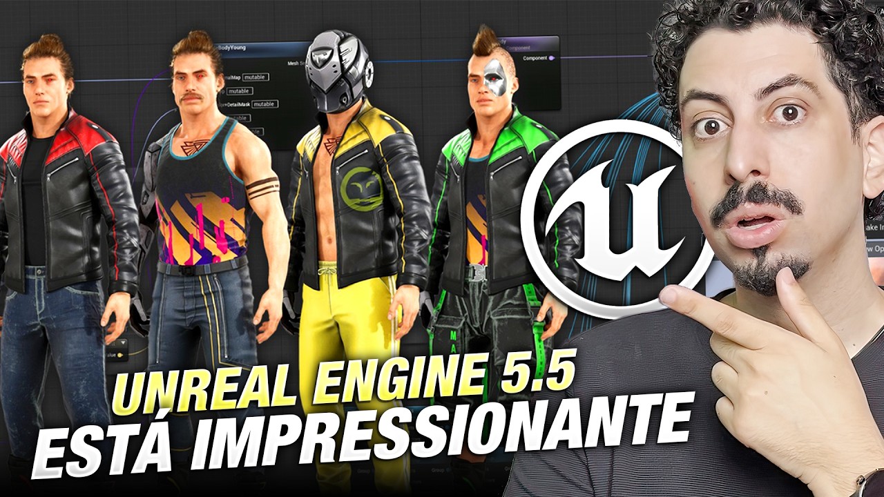 Unreal Engine 5.5 eleva o patamar da customização de personagens