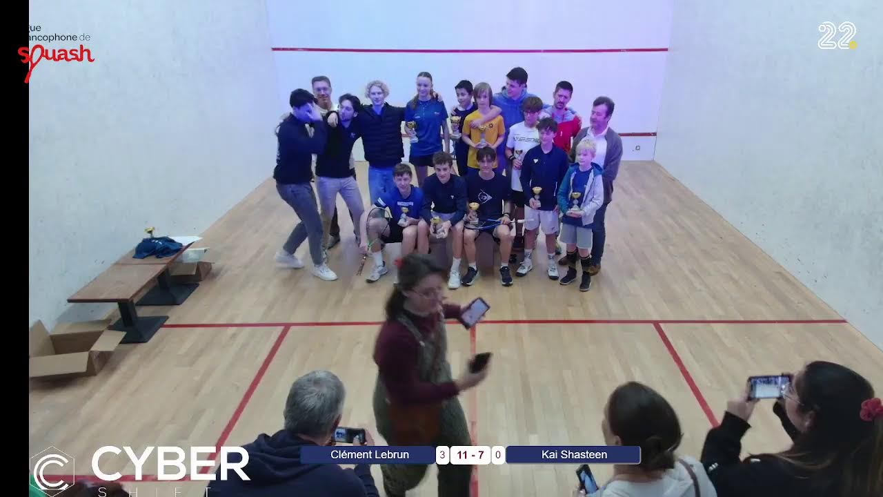Championnat de Belgique Juniors - JOUR 2 - Terrain 02 - Squash22