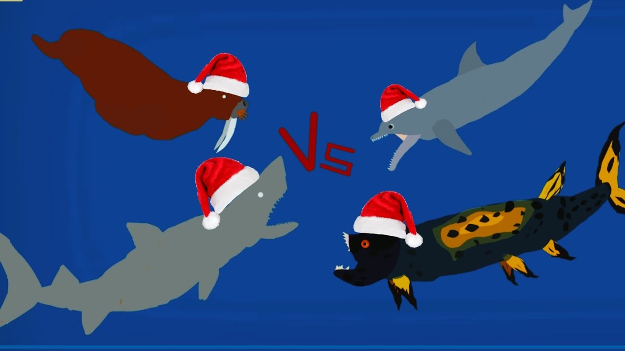 walrus vs dolphin vs xiphactinus vs greenland shark