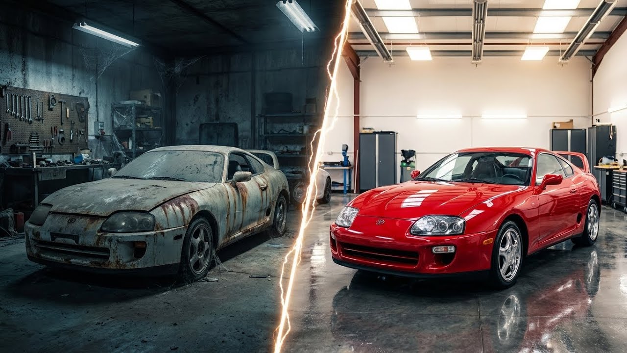 ASMR Car Restoration Full Rebuild of Toyota Supra MK4 1994 | From Abandoned to Like New