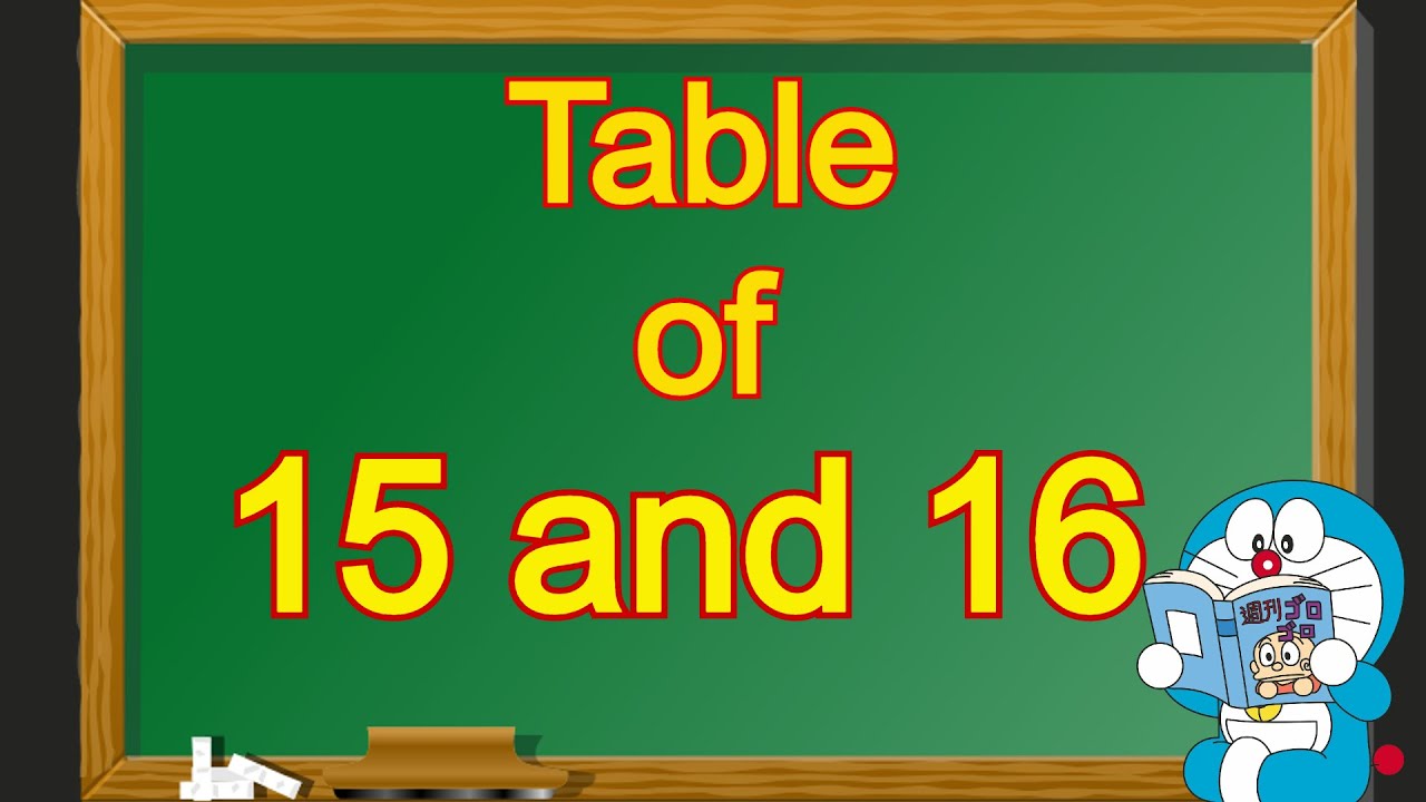 Table of 15 and 16 | Table of 15 | Table of 16 | 15 and 16 table | 15 aur 16 ka table | 15 16 Pahada