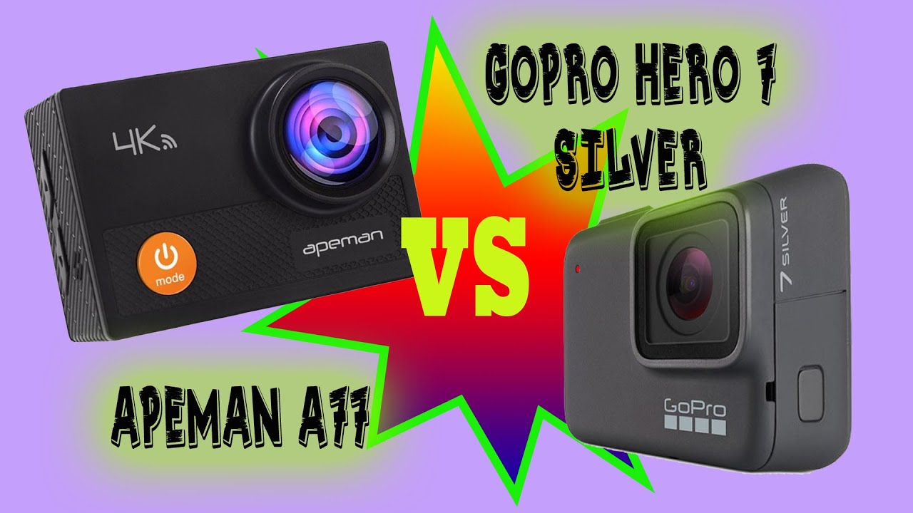 Sfida epica tra Gopro Hero 7 Silver e Apeman A77, chi vincerà?