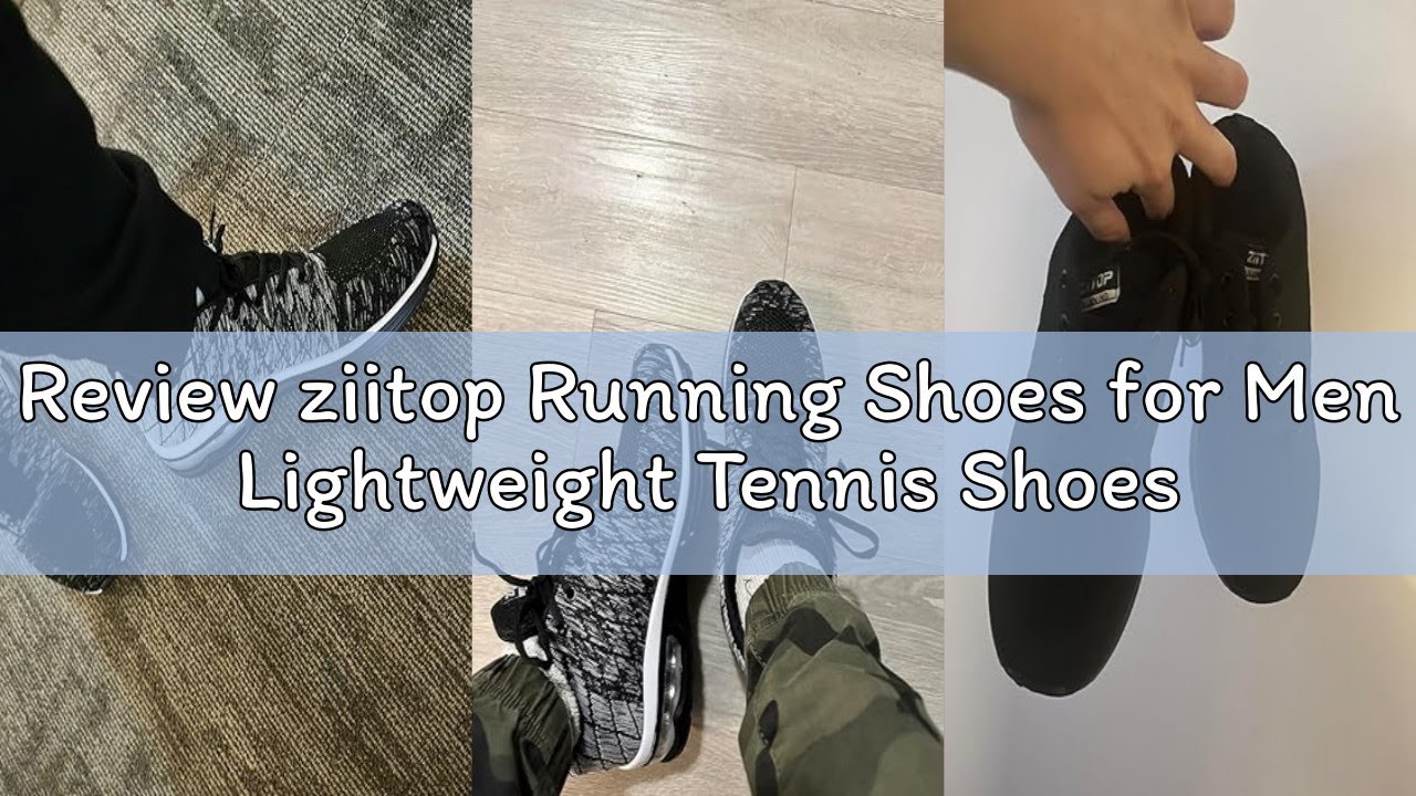 Review ziitop Running Shoes for Men Lightweight Tennis Shoes Athletic Air Cushion Walking Shoes Non