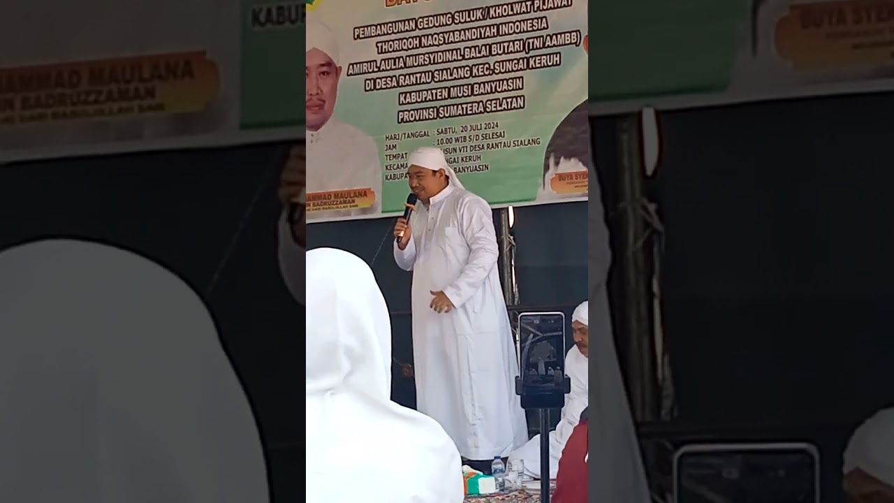 Arahan/surahan oleh Guru besar TNIAAMBB Syekh Muhammad Maulana nur Addin badruzaman.