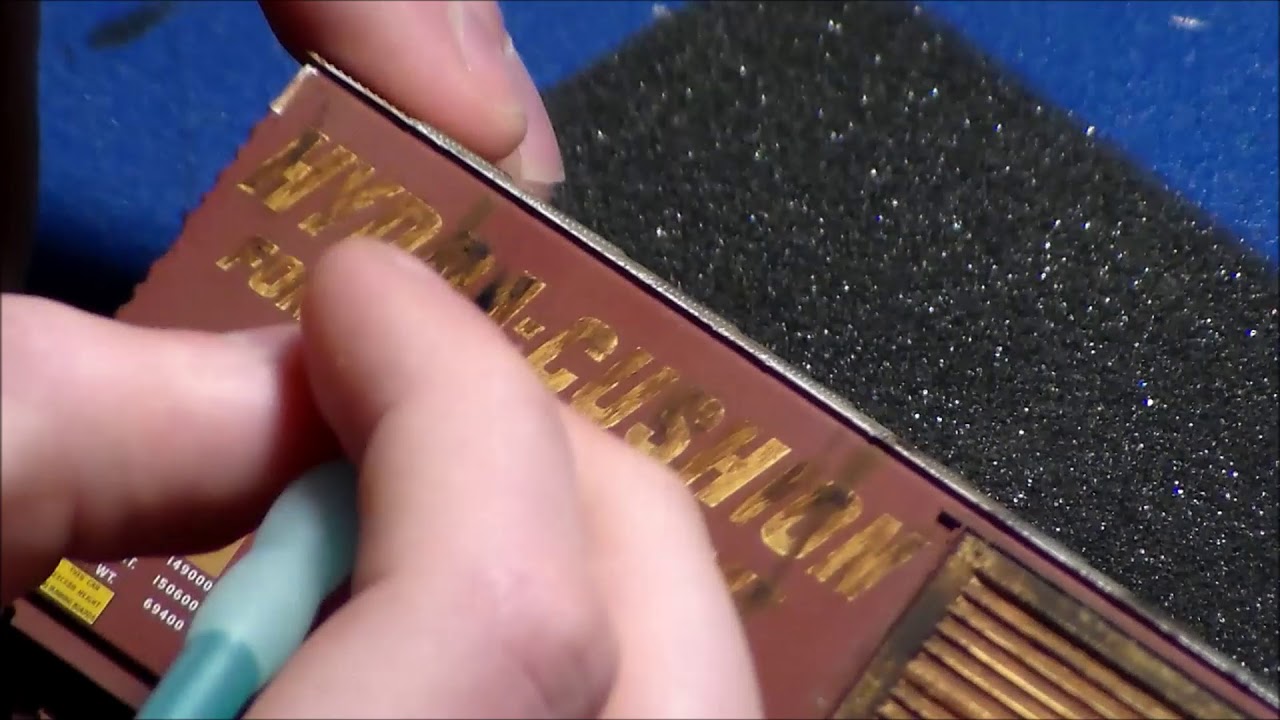 Weathering an HO Scale Exactrail PC&F 50' Boxcar - How to / Timelapse