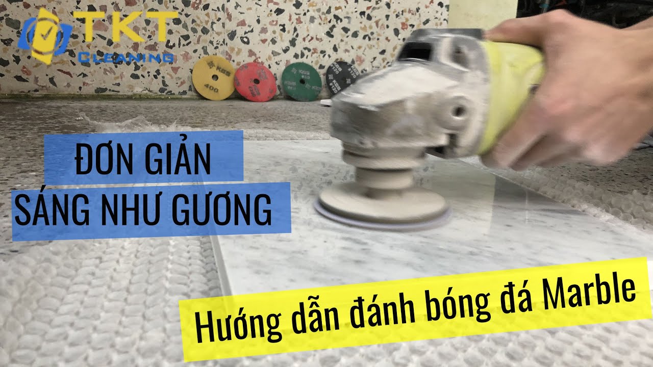 💎 QUY TRÌNH ĐÁNH BÓNG ĐÁ MARBLE ĐĨA MÀI KIM CƯƠNG KGS THỤY SỸ ✨✨ SIÊU BÓNG 🔥 MÁY MÀI TAY (MÀI KHÔ)