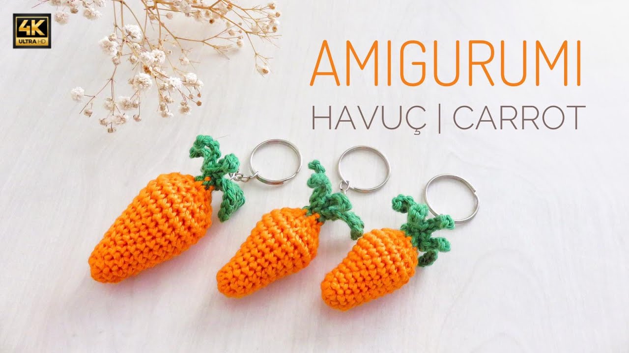 Amigurumi Havuç-Anahtarlık Yapımı | Yazılı Tarif