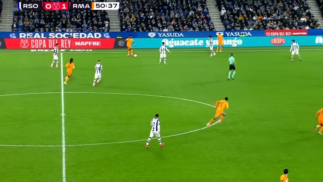 Real sociedad vs Real madrid copadelrey quarter final 1st leg #copadelrey #lacopamola #2025