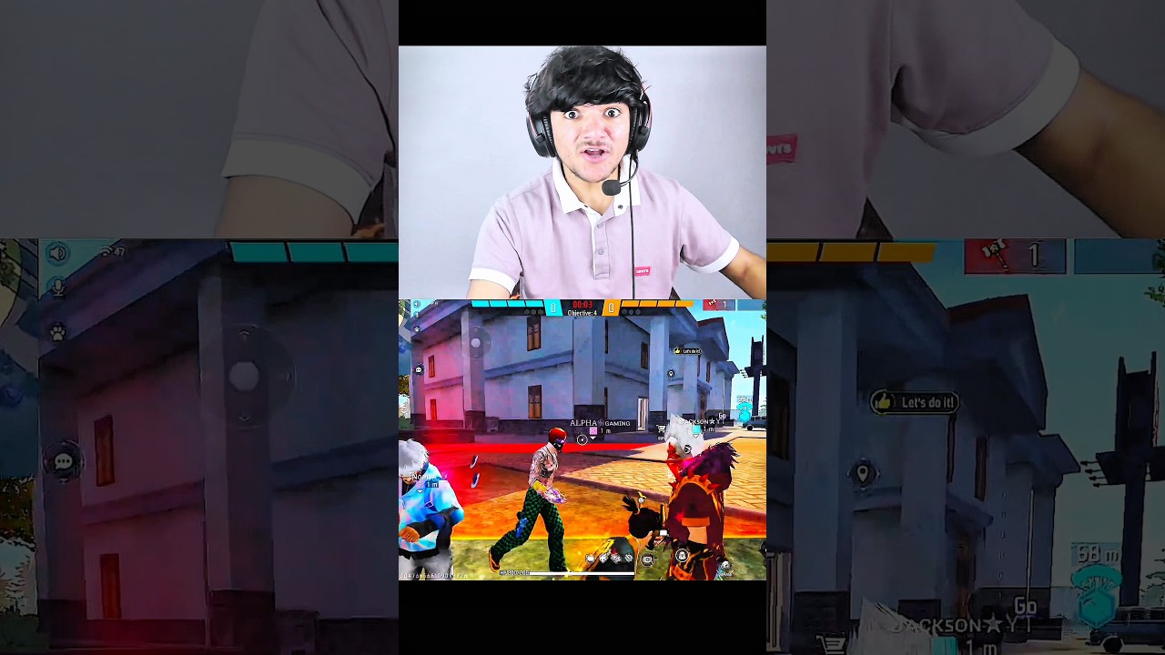 New Booyaah Rocked And Live Streamer Shocked 😱 - Garena free fire Max #shorts #freefire