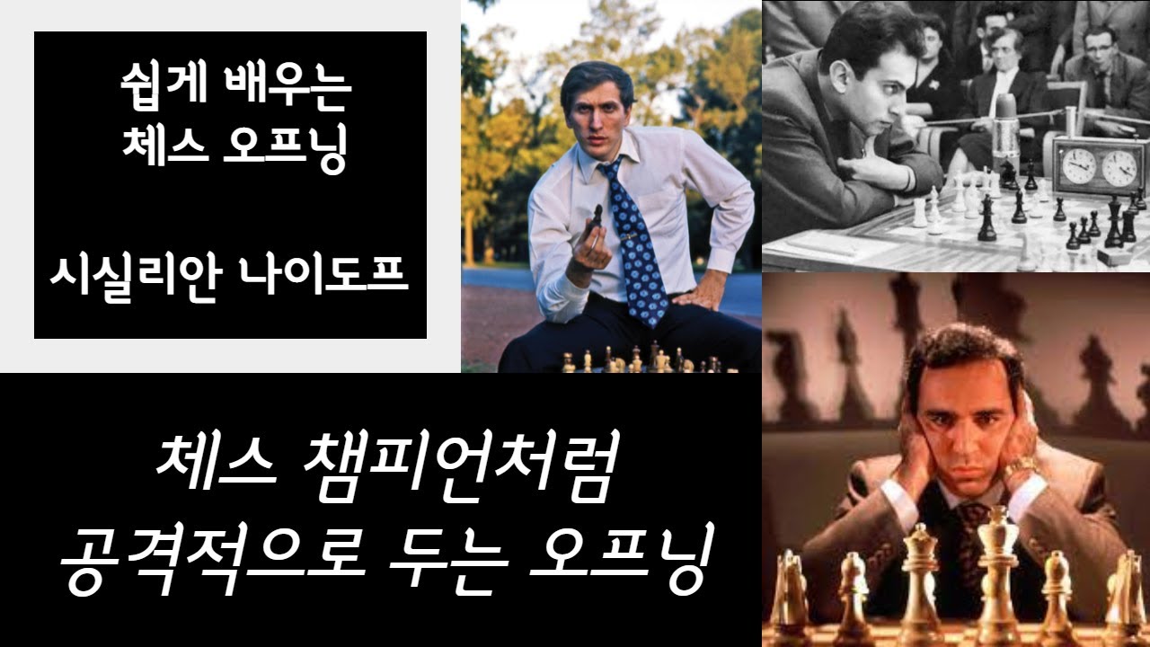 [체스 오프닝] 시실리안 나이도프, 쉽게 배우는 체스 챔피언의 오프닝 # 1