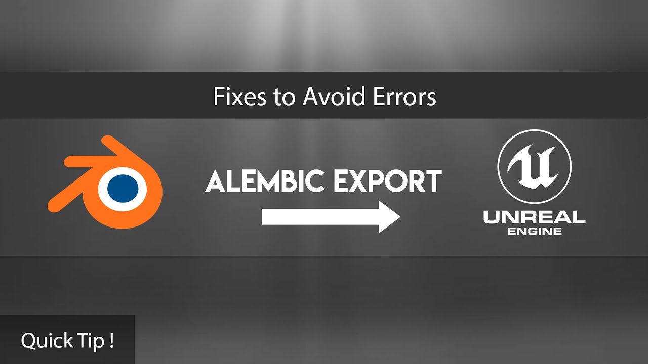 How to Export Alembic from Blender to Unreal Engine - Quick UE4 Tutorial