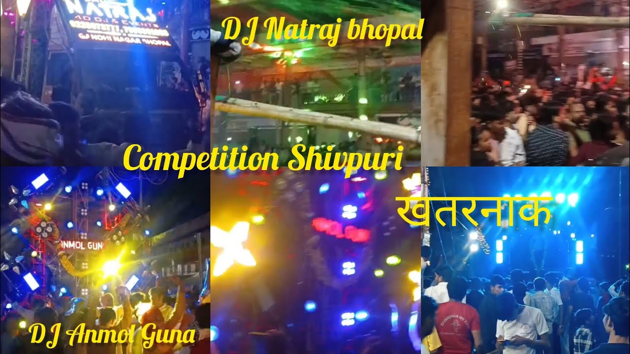 DJ Anmol Guna🔥 vs DJ Natraj bhopal vs DJ maharaja Shivpuri Dj competition khatarnak teenon Dj hai 