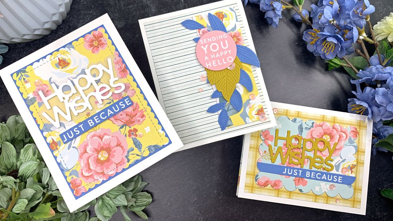 SSS March 2023 Card Kit Unboxing + 3 Cards! | Happy Hello Card Kit