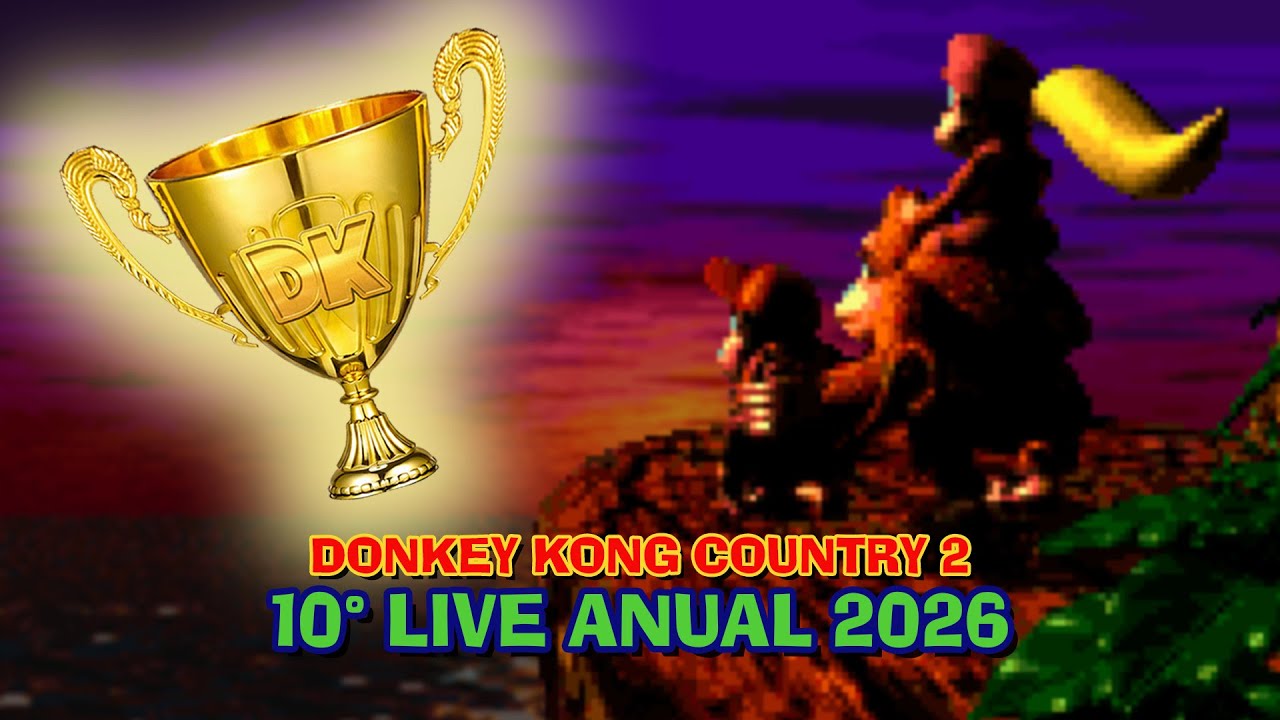 🍌 10° Live Anual de Donkey Kong Country 2 (2026) - 🏆 Platinando Logros!