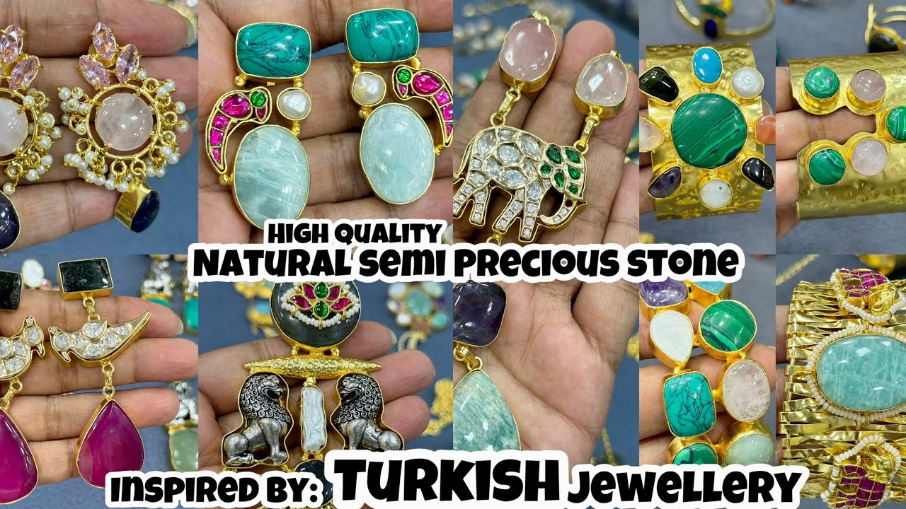 Silver Replica Jewellery Manufacture| Luxury Golden Brass Jewellery Collection| #brassjewellery 