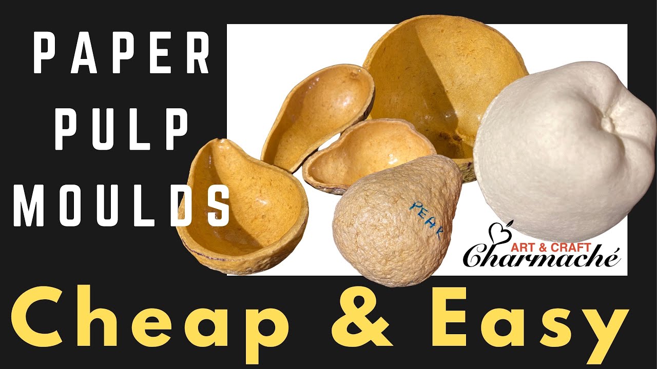 Very original and cheap paper pulp mould by Charmaché | Clementine replica mould | Part 1