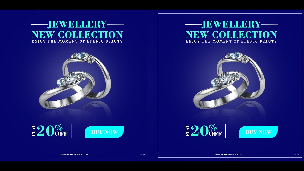 #GraphicDesign #PhotoshopTutorial How to Jewellery Banner Design In Photoshop | Social Media Banner