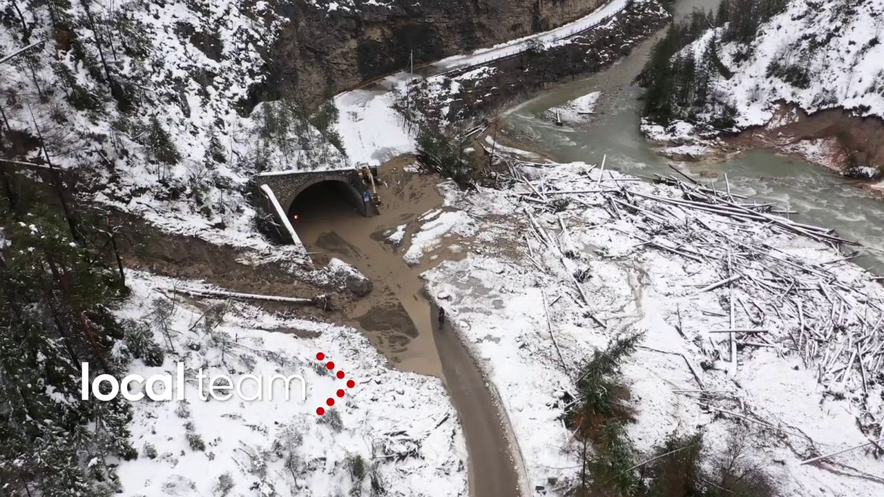 Frane nel bellunese, strade interrotte: la Val di Zoldo tagliata in due