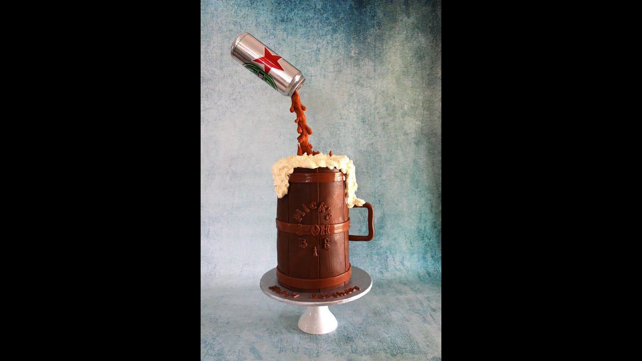 Gravity Defying Beer Can Cake - How To