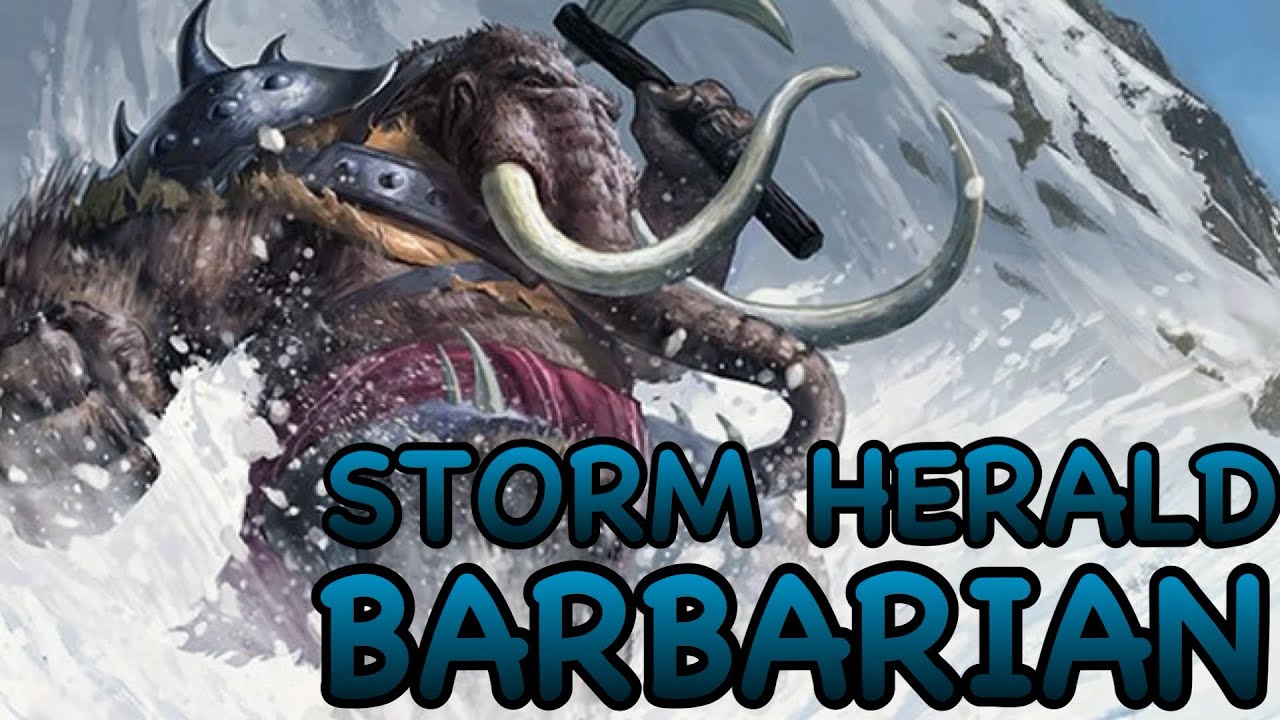 D&D5E: ВАРВАР-ВЕСТНИК БУРИ