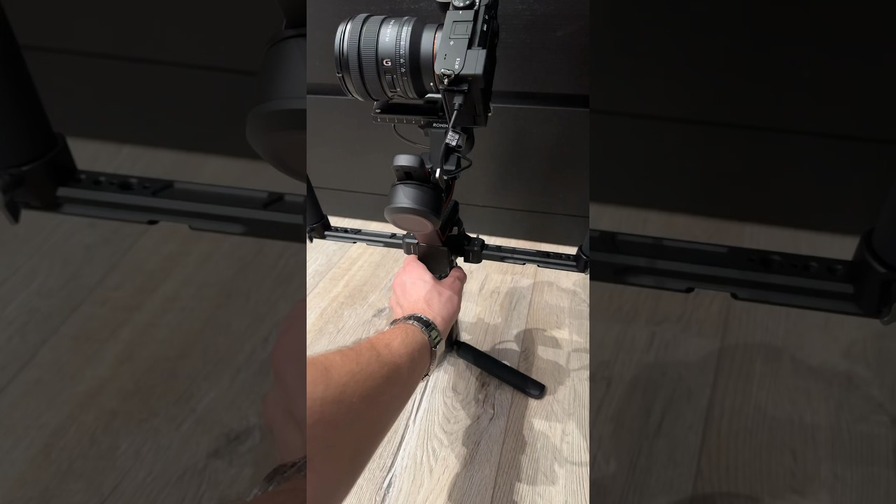 Sony A7c ii and DJI RS3 startup #camera #sony #sonya7cii #gimbal #djirs3 #filmingsetup #smallrig