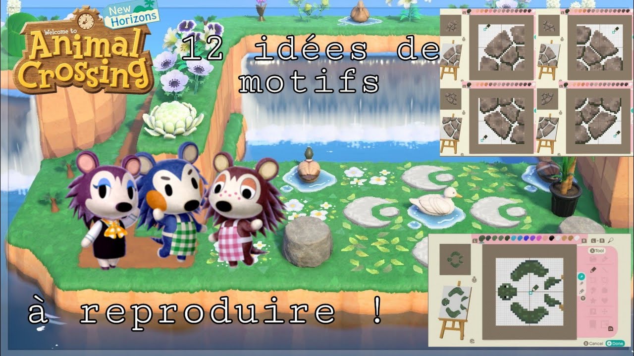 12 IDÉES DE MOTIFS À REPRODUIRE |ANIMAL CROSSING NEW HORIZONS