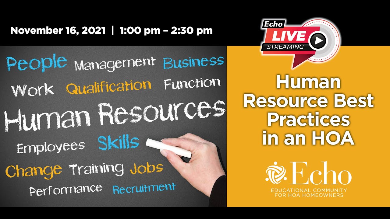 Human Resource Best Practices in an HOA