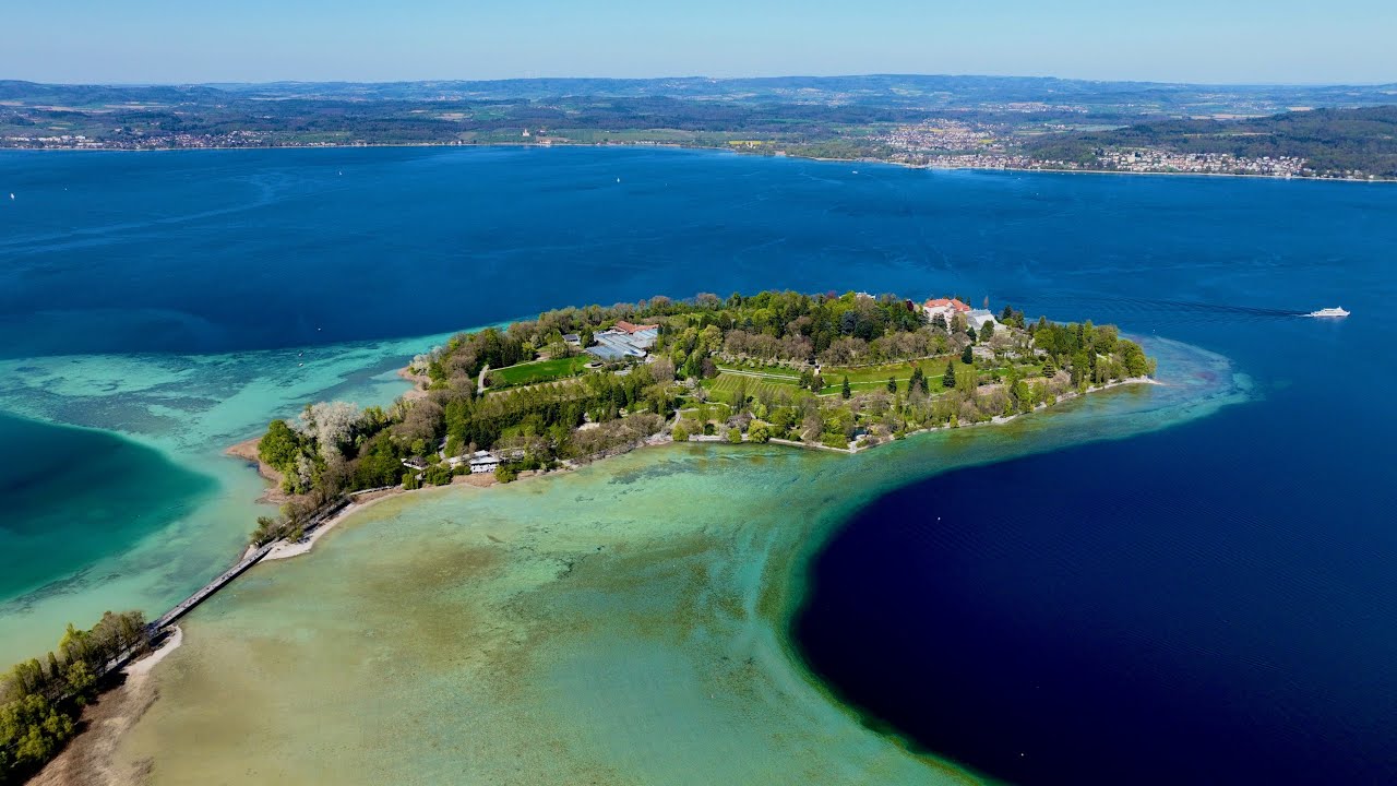 Insel Mainau von Oben _ 4K