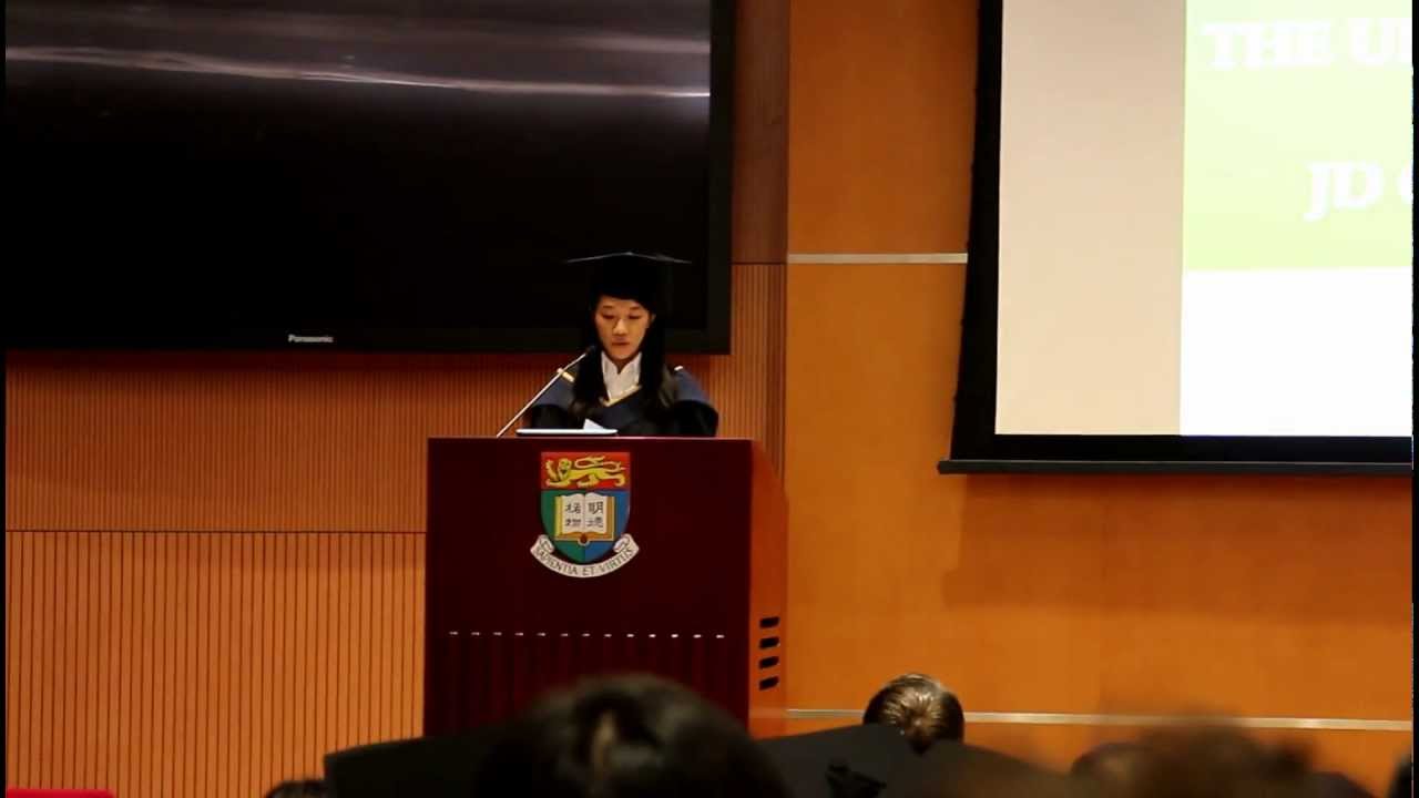 HKU Juris Doctor Graduation Speech 2012