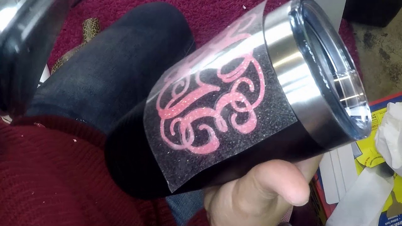 Craftmas Episode 52:  Using HTV on an Aluminum Tumbler