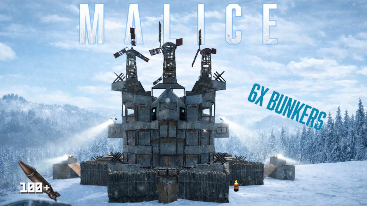 THE MALICE &ndash; MY BEST Trio/Quad Rust Base | 6 Bunkers | OPENCORE ShieldWall | 2026 Design