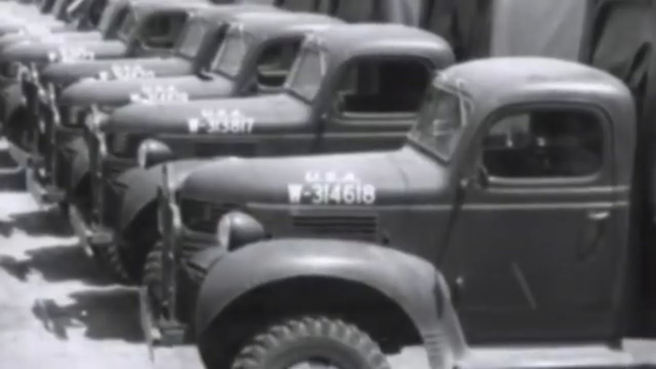 Dodge Trucks/Pre- Power Wagon Doing Their Part During World War II