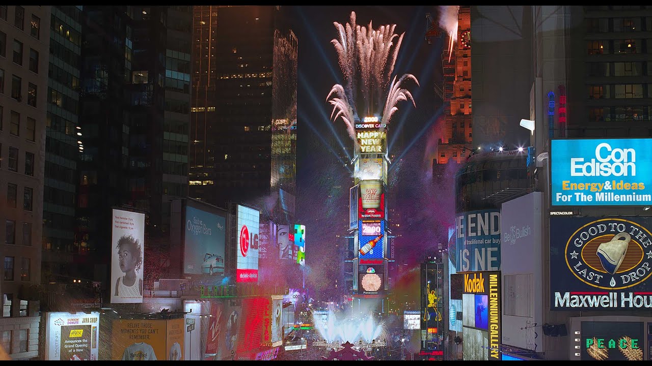 Times Square NYE Ball Drop 2000 With No Filmora Watermark