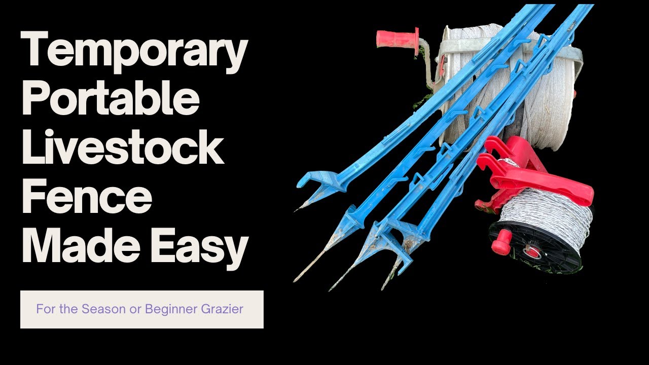 Setting temporary fence made easy. Tips and tricks to make the job simple.