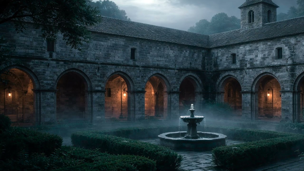 Medieval Stone Passage at Night | Medieval Sleep Ambience (1 Hour)