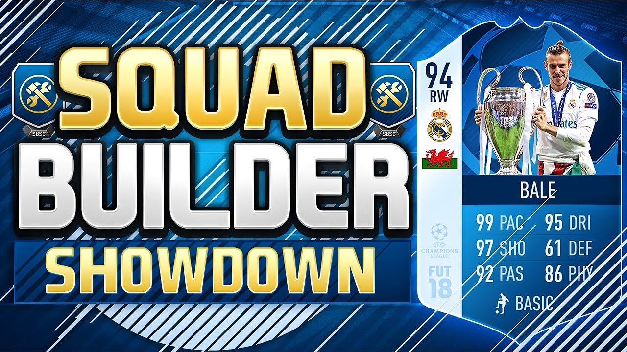 FIFA 18 SQUAD BUILDER SHOWDOWN!!! CHAMPIONS LEAGUE FINAL MOTM BALE!!! 94 Rated Bale
