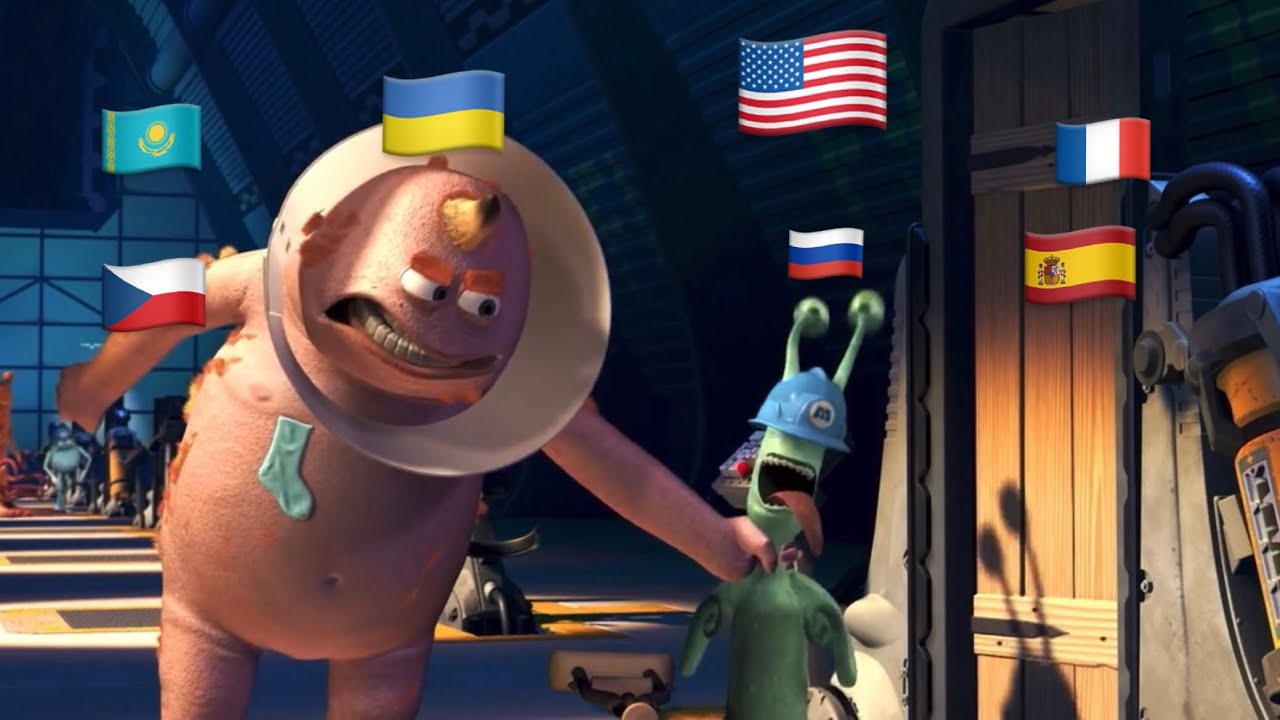 "Show Them George" in various languages ​​from the cartoon Monsters Corporation
