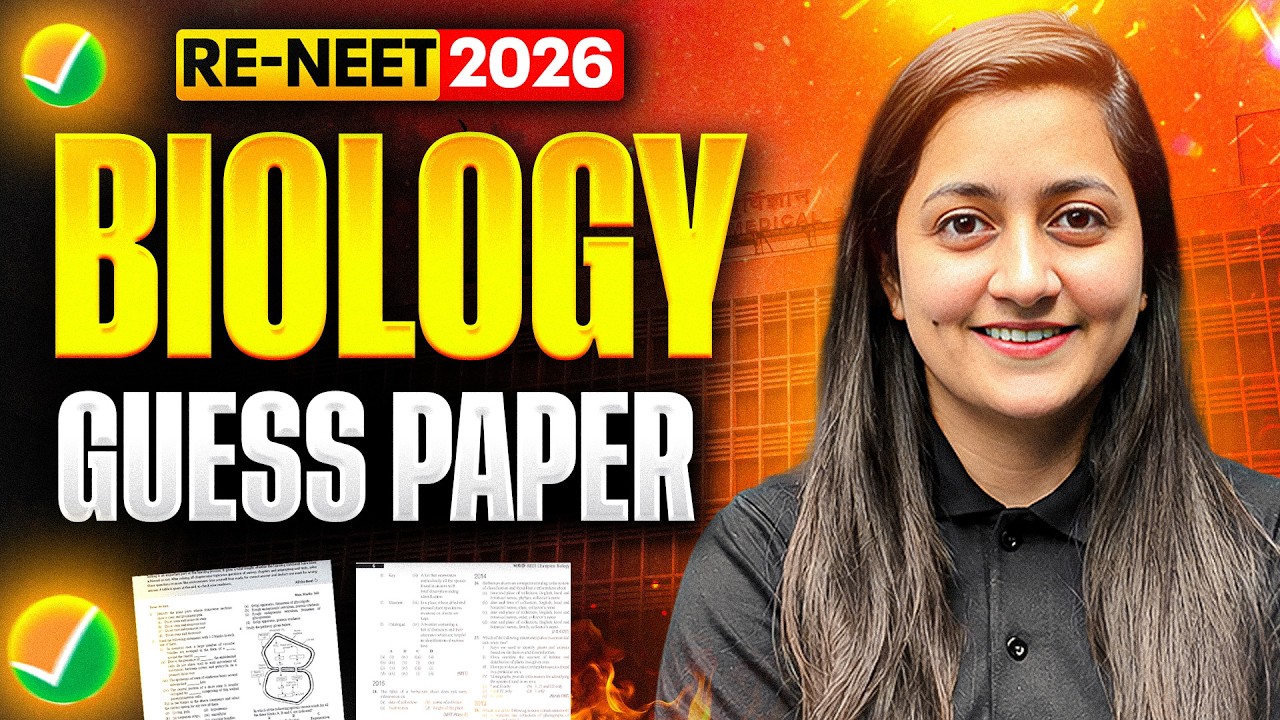 RE-NEET 2026 🎯 Biology Guess Paper | Most Expected Questions Before Exam
