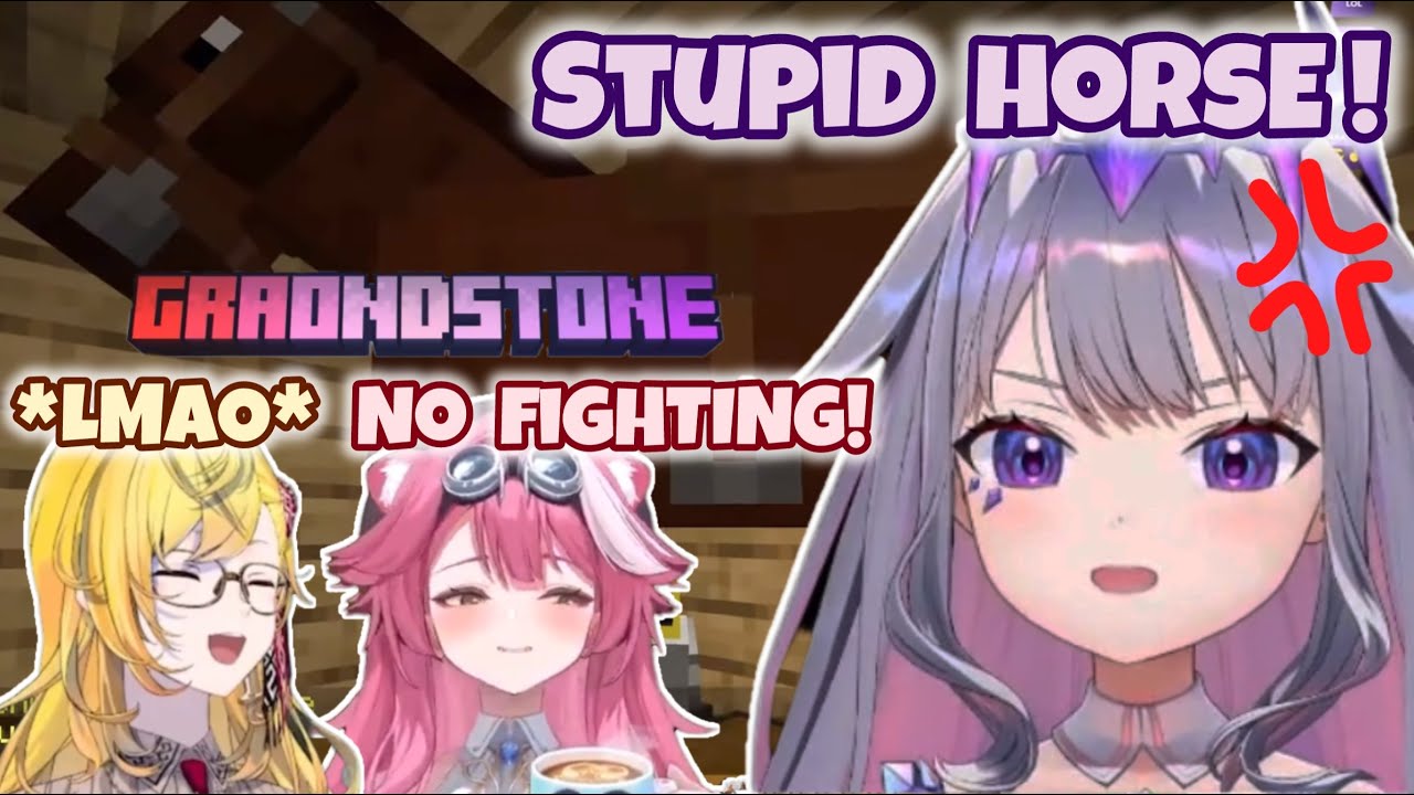 NEW SERVER! Koseki Bijou Had Enough With Kaela’s Horse!!【 Graondstone Minecraft HIGHLIGHTS Part 1 】