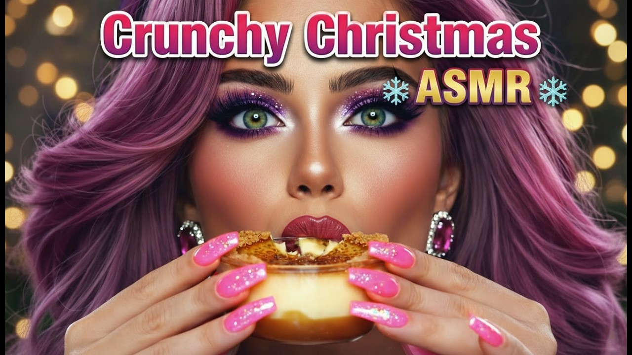 I'm biting into Christmas decorations... You'll hear every crunch ❄️ ASMR
