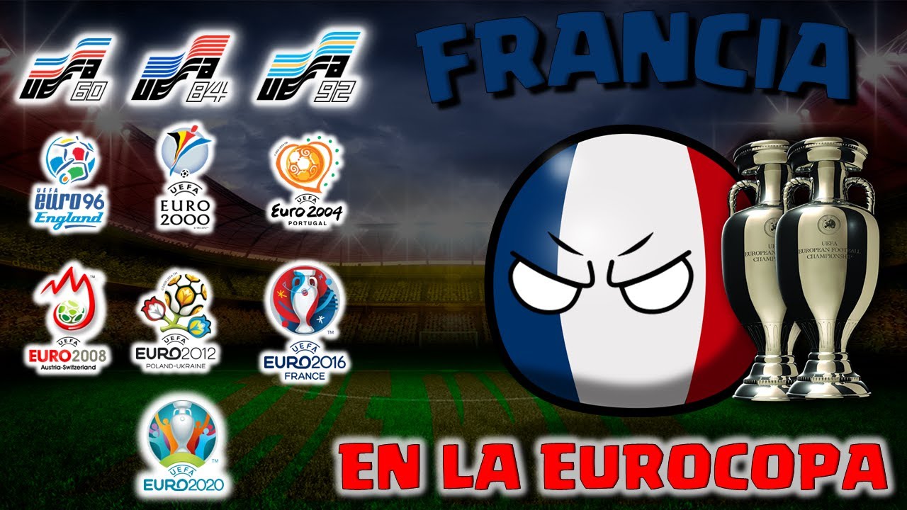 HISTORIA de FRANCIA en la EUROCOPA  1960-2020 COUNTRYBALL