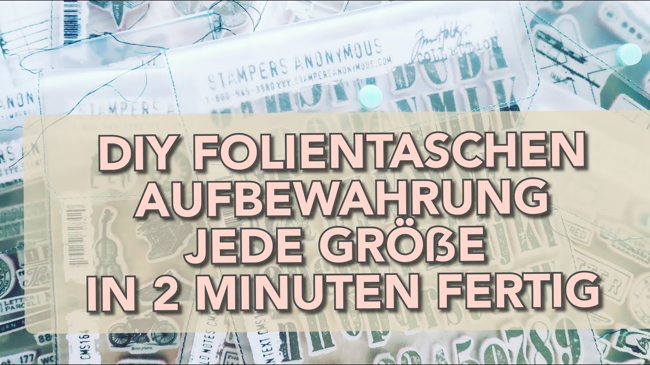 TASCHEN FÜR GUMMISTEMPEL AUS KLARSICHTHÜLLEN | IN NUR 5 MINUTEN GEMACHT 🤩 | KREATIVSUCHT