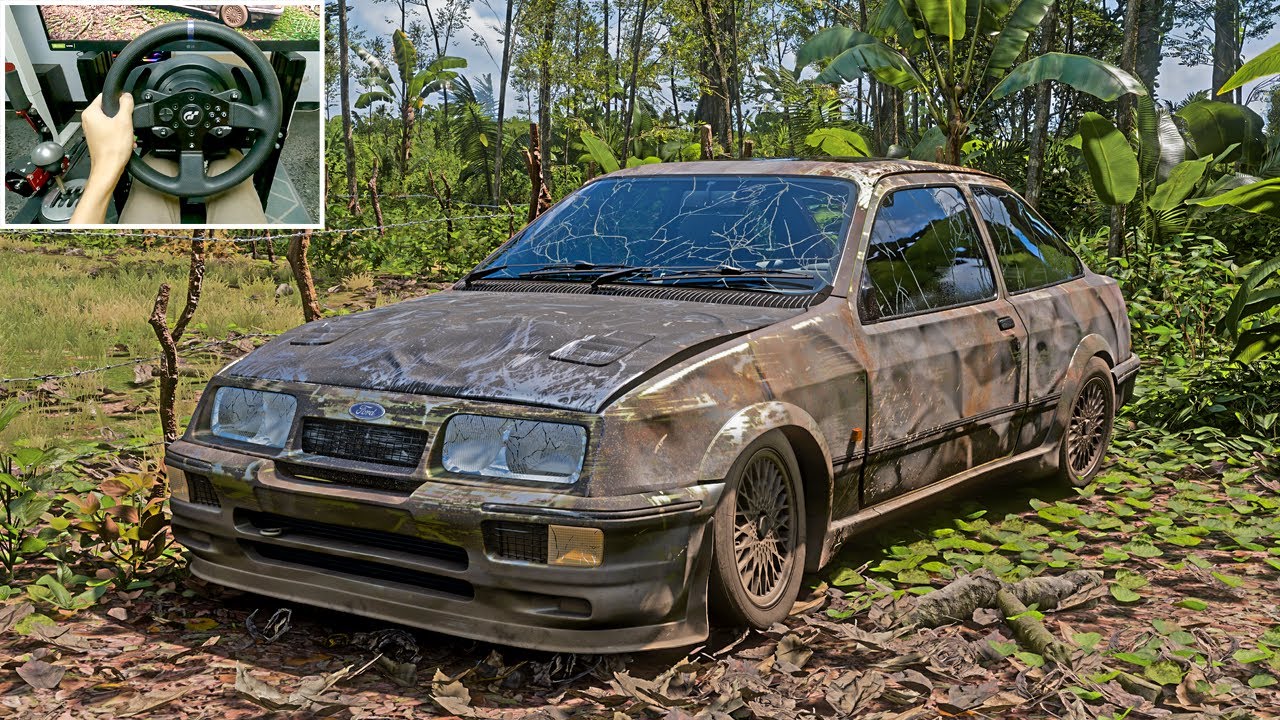 Rebuilding Ford Sierra RS500 Cosworth (500HP) - Forza Horizon 5 | Thrustmaster T300RS gameplay