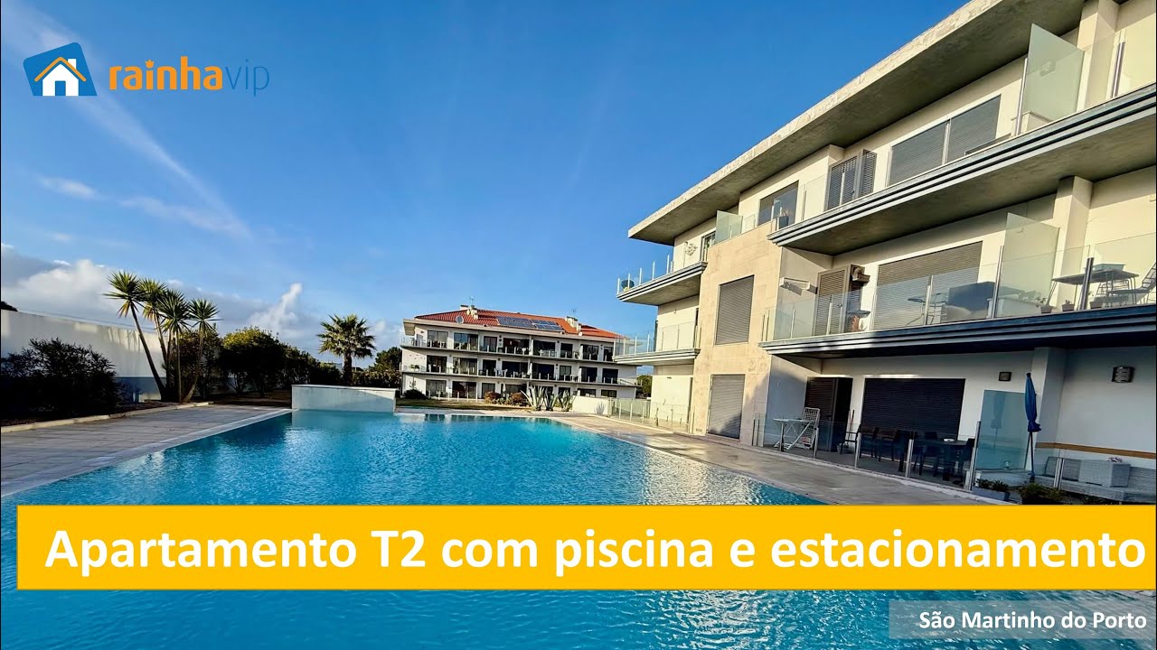 350.000EUR | Apartamento T2 com piscina comum e lugar de estacionamento - São Martinho do Porto
