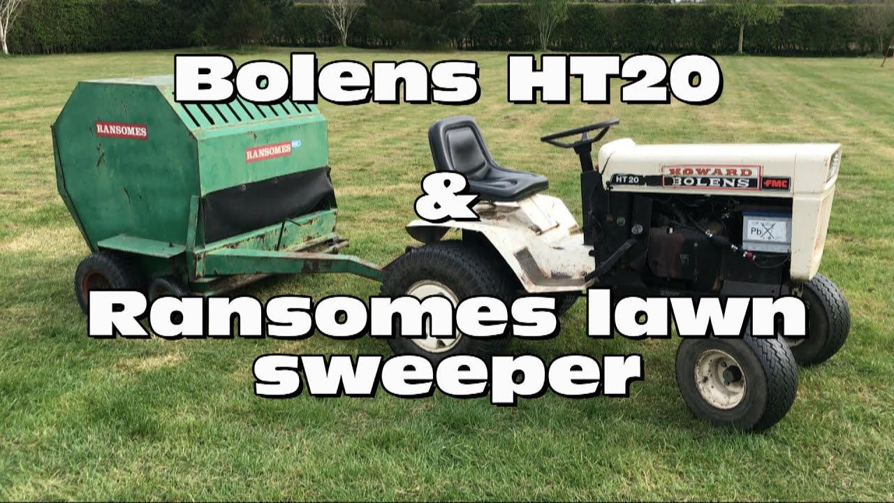 Bolens HT20 and our Ransomes/Steiner lawn sweeper