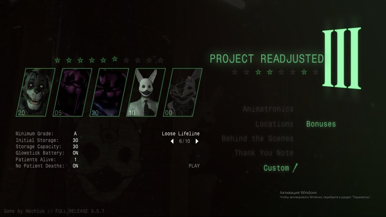 project readjusted 3 - loose lifeline challenge completed