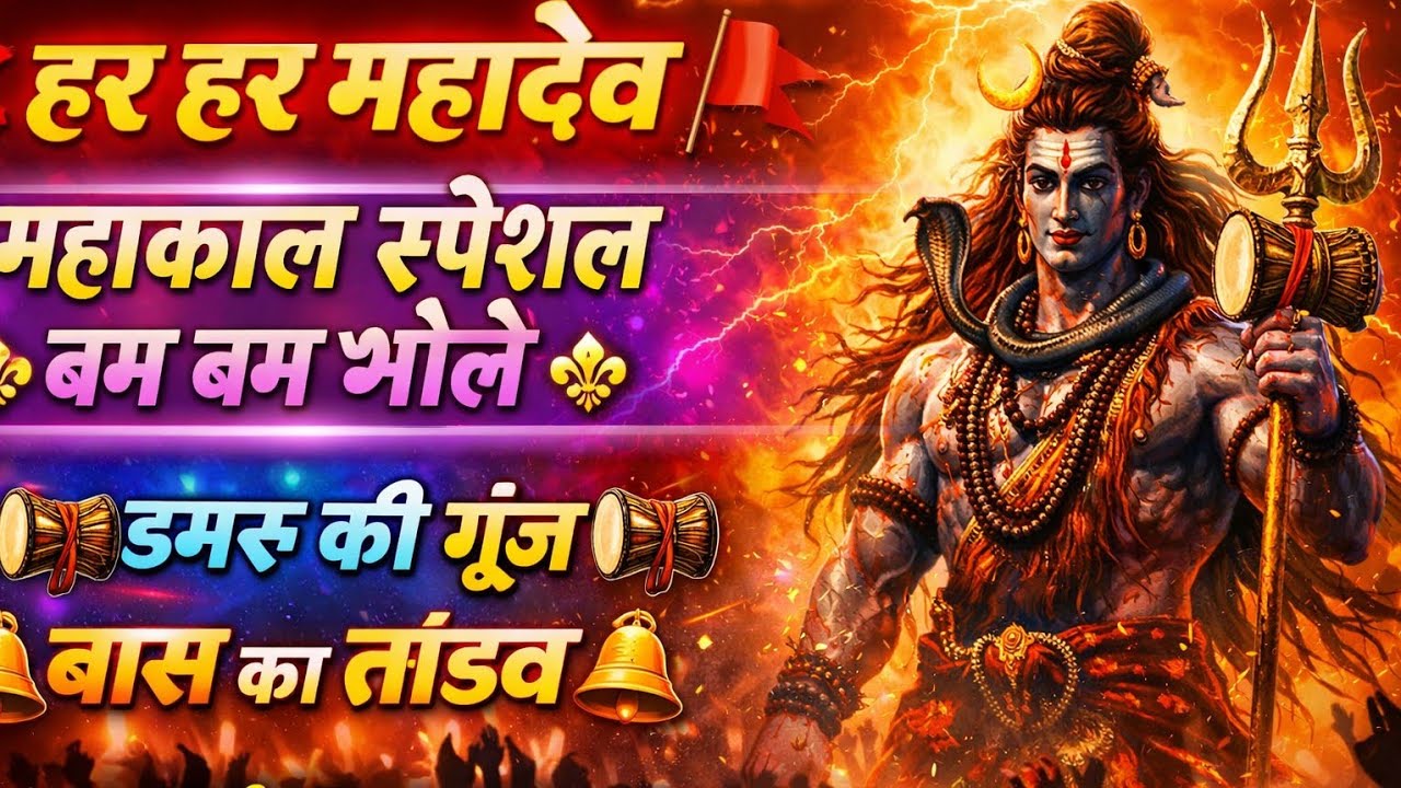 🔥 बम बम भोले भंडारी 🔥महाकाल का सबसे चमत्कारी सांग | डमरू | तांडव#Mahakal#ShivBhajan#DamruWale#Bhole
