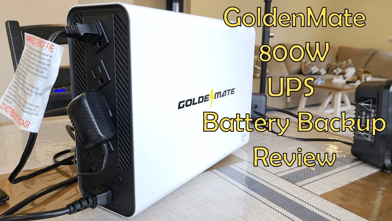 Обзор резервного аккумулятора ИБП GoldenMate 800 Вт