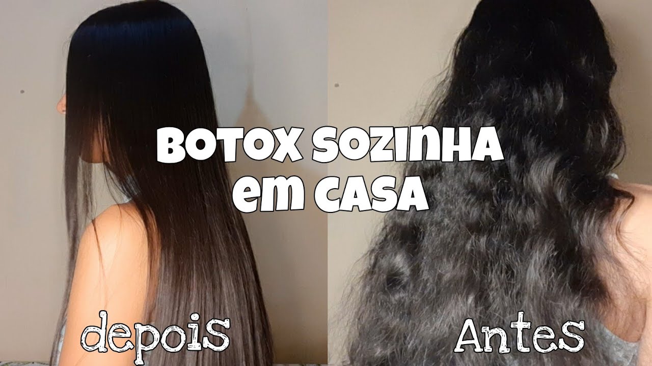 COMO PASSAR BOTOX NO CABELO SOZINHA EM CASA / Botox que deixa o cabelo super hidratado e sem friz